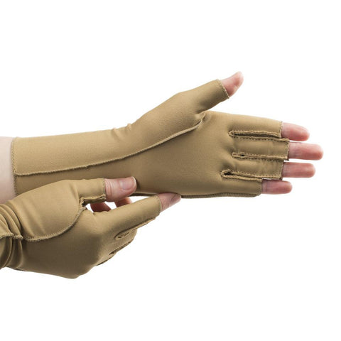 Isotoner Therapeutic Gloves; with Open Fingers